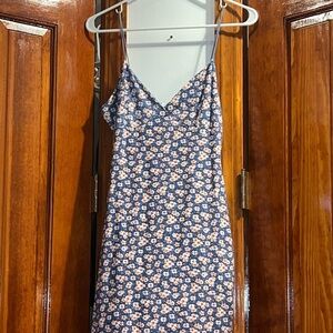 Timing Blue Floral Mini Dress